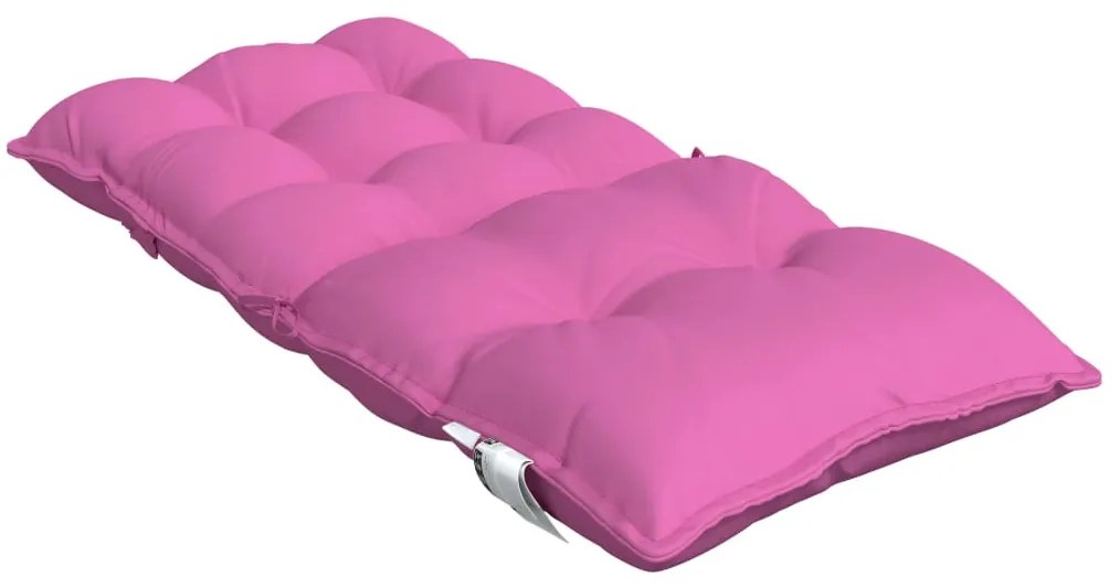 Almofadões cadeira encosto baixo 2 pcs tecido oxford rosa
