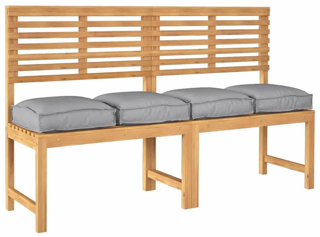 Almofadas de Palete para Assento 4 pcs Cinza 40x40x8 cm Tecido Oxford