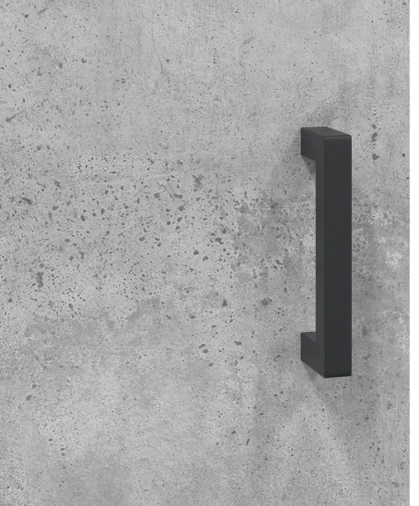 Aparador alto 69,5x31x115 cm derivados de madeira cinza-cimento