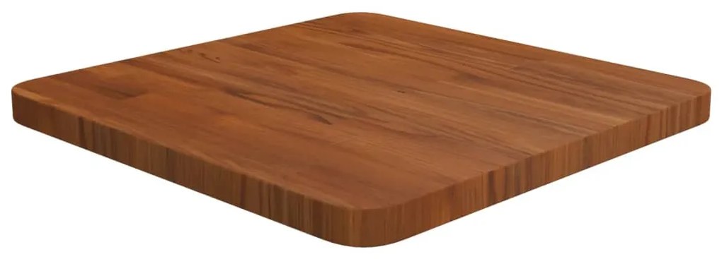 vidaXL Tampo mesa quadrado 40x40x2,5 carvalho tratado castanho-escuro