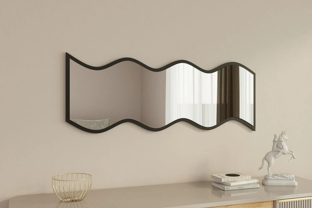 Espelho Safi – Branco/Preto – 40 cm x 120 cm