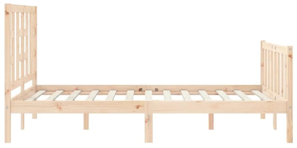 Cama sem colchão 120x200 cm madeira de pinho maciça