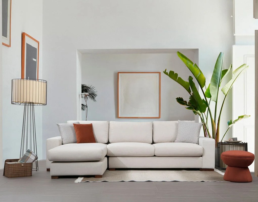 Sofá de Canto Loop – Branco – 270 x 194 cm