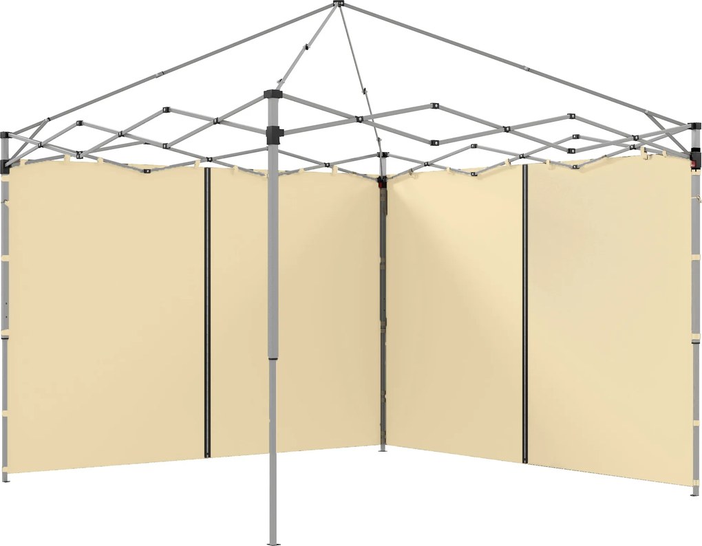 Conjunto 2 Painéis laterais de substituição para tendas (ESTRUTURA NÃO INCLUIDA) , para tendas de 3 x 3 ou 3 x 6 m bege