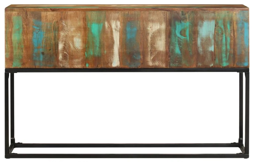 Mesa consola 120x30x75 cm madeira recuperada maciça