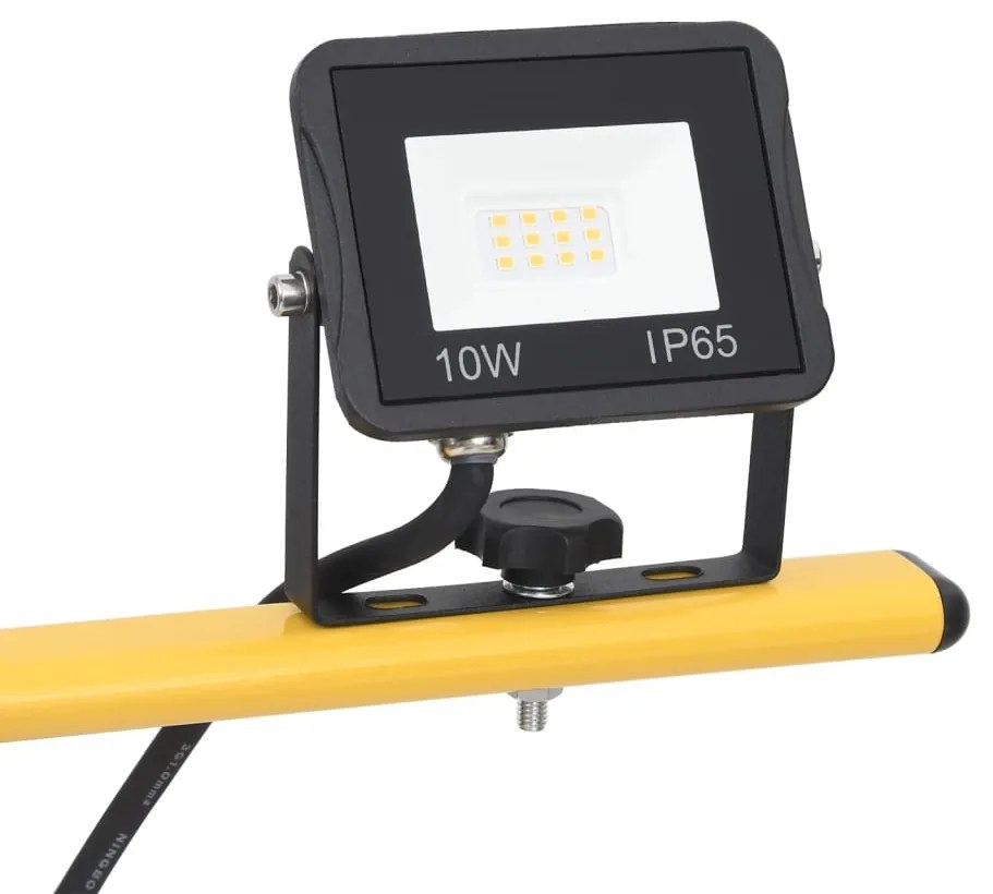 Projetor c/ iluminação LED e tripé 2x10 W branco frio