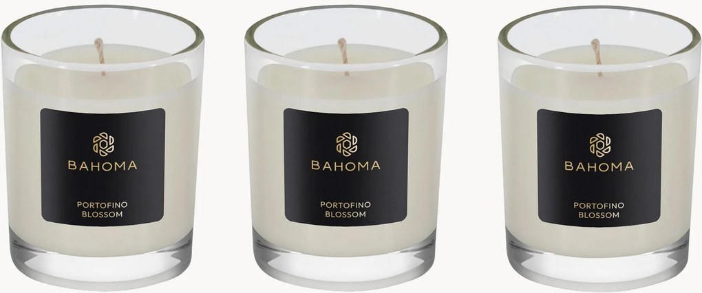 Conjunto de velas de viagem Pearl Portofino Blossom, conjunto de 3