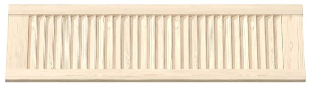 Portas de armário 4 pcs com design de persiana pinho maciço