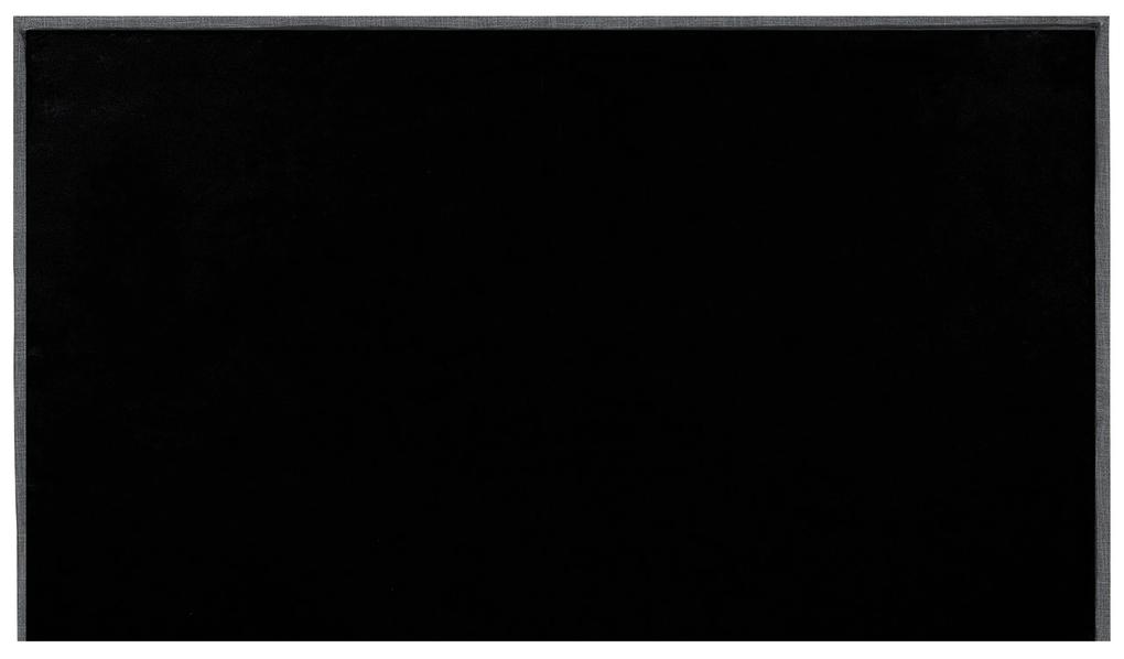 Cama de casal em tecido cinzento escuro 180 x 200 cm VALBONNE Beliani