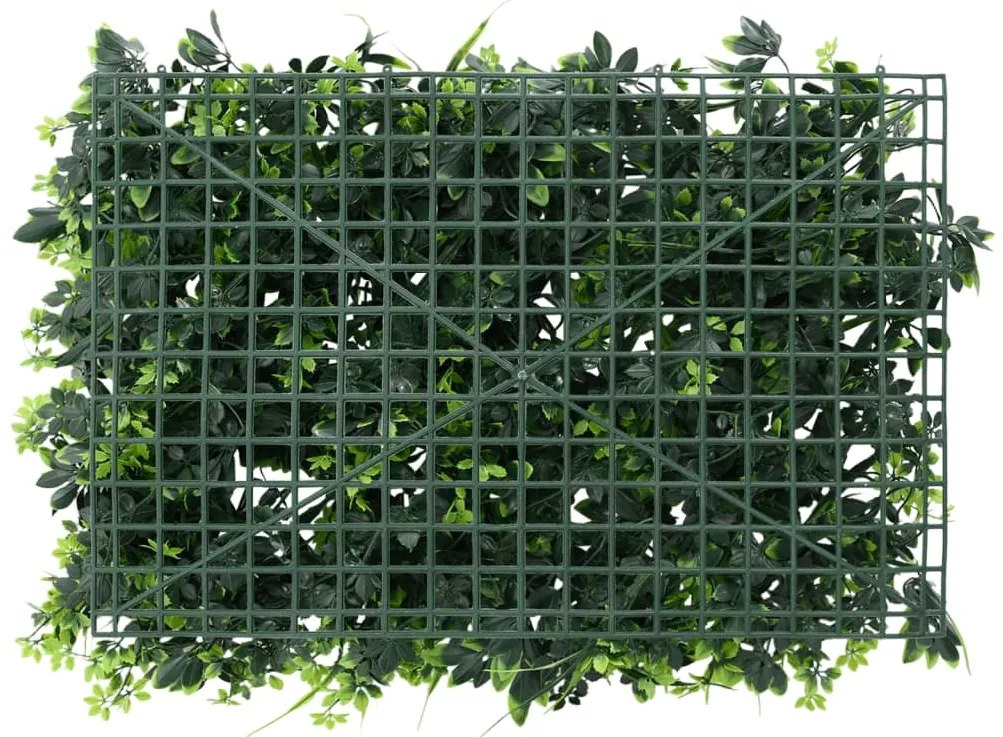 Vedação de folhas artificiais 6 pcs 40x60 cm verde