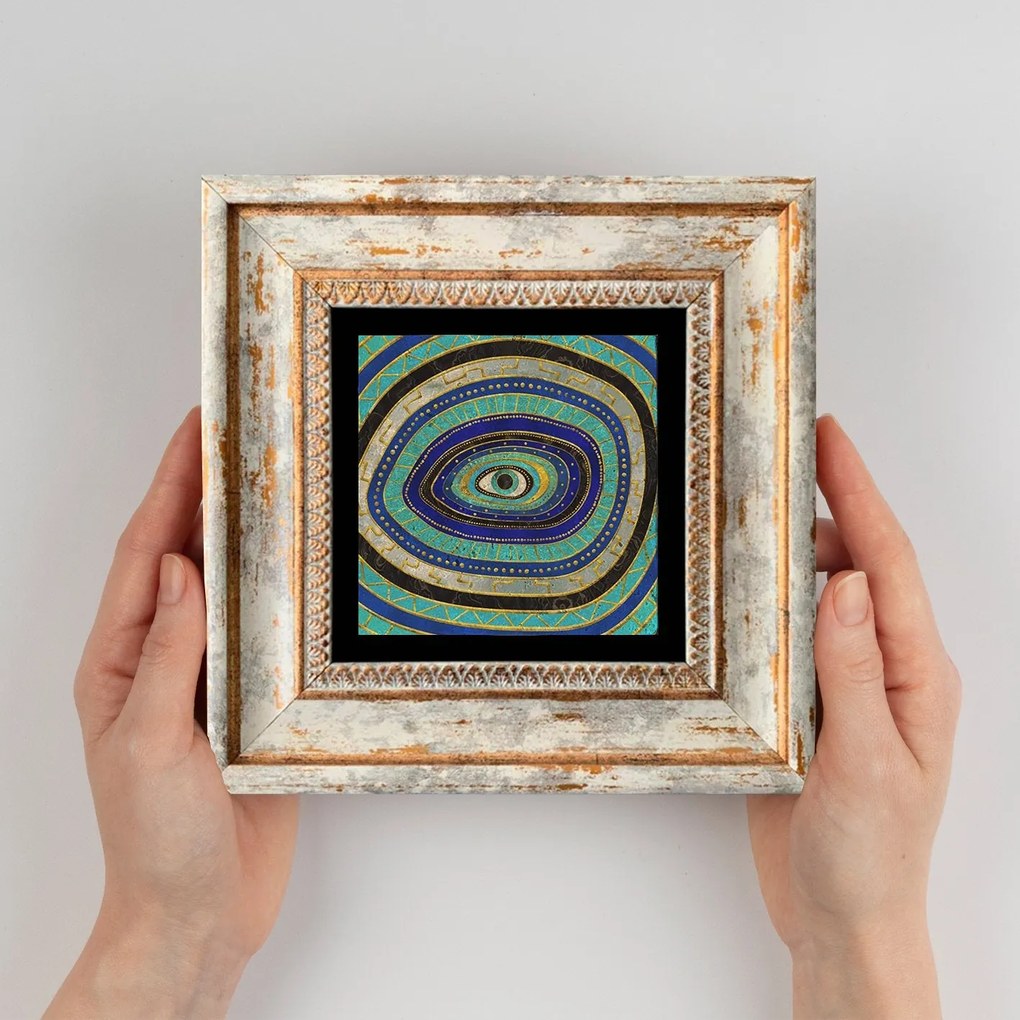 Quadro Decorativo emoldurado TC11315 – Multicolor – 20 x 20 cm