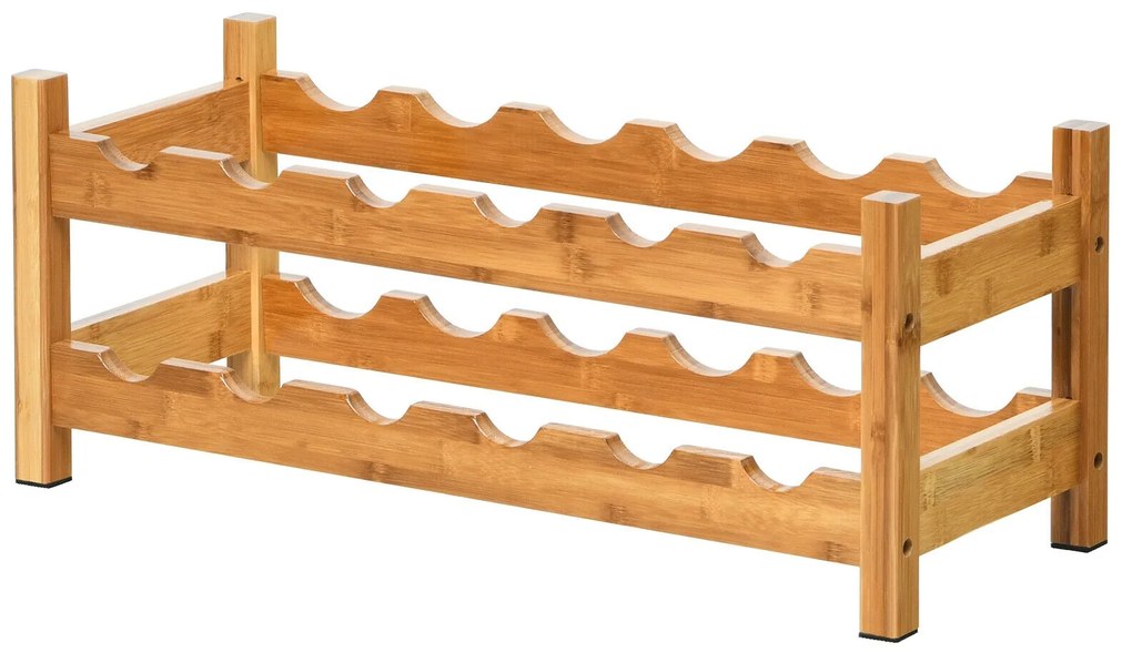 Mesa lateral espaçosa de bambu em formato de Z para sofá com tampo compacto para café