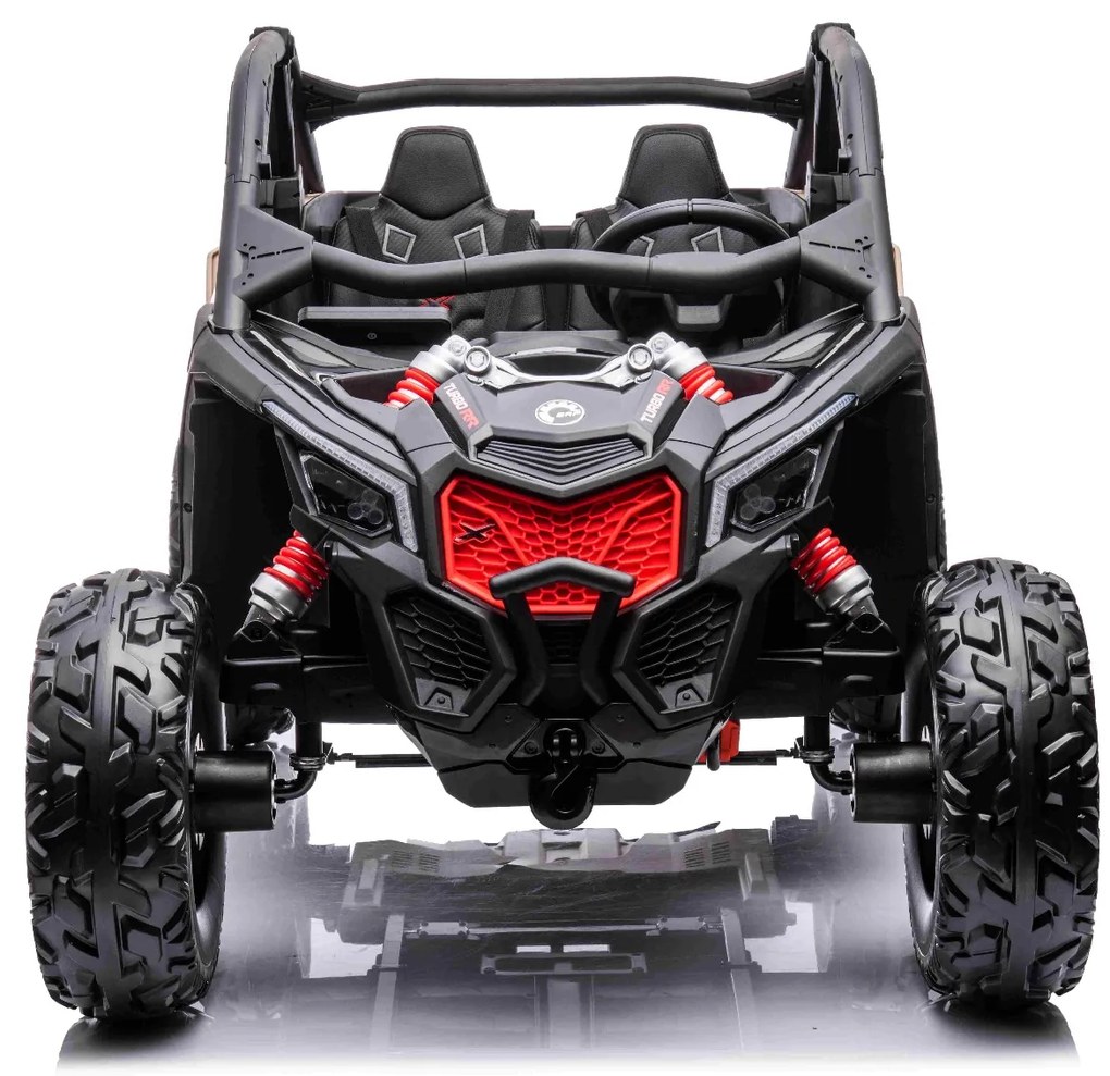 Carro elétrico para crianças 24V Can-am Maverick, 2 Lugares, suspensão dianteira e traseira, controlo remoto de 2,4 Ghz, bateria portátil, 4 motores d