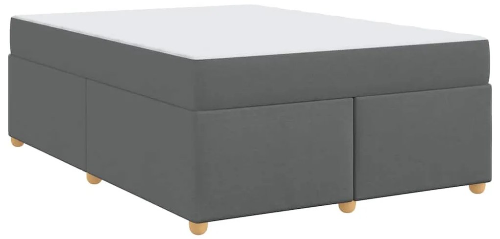 Estrutura de cama com colchão Cinzento escuro 160 x 200 cm
