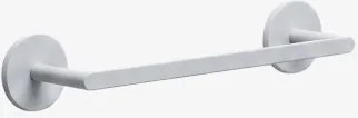 Toalheiro Adesivo De Parede Com Barra Para Casa De Banho Em Aço Inoxidável Caldrumi Branco & ↔︎ 30 Cm - Sklum