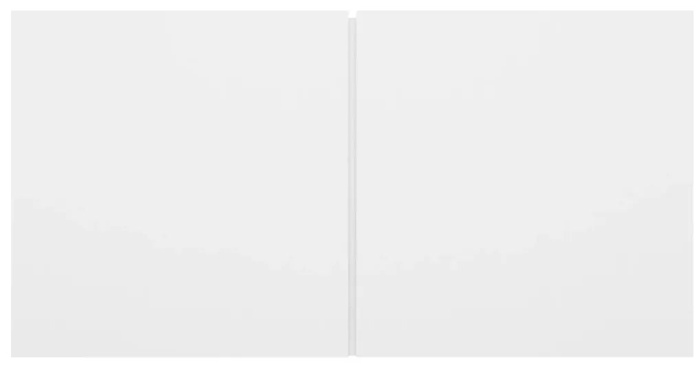 7 pcs conjunto de móveis de TV derivados de madeira branco