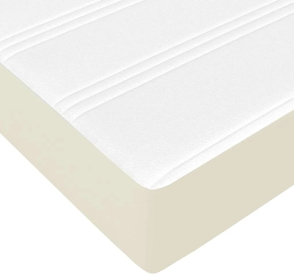 Cama Outros Creme 140 x 190 cm Couro sintético