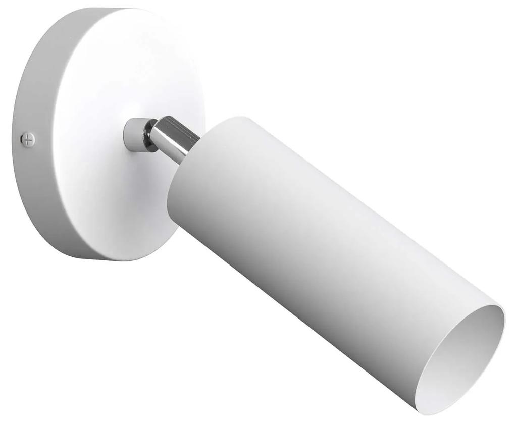 Fermaluce, aplique de parede de metal ajustável com Tub-E14 - Branco Não