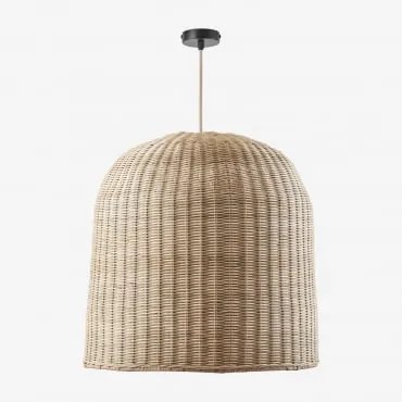 Lâmpada De Teto Suspensa Flandres Natural - Preto & Ø60 Cm - ↑60 Cm Flandes - Sklum