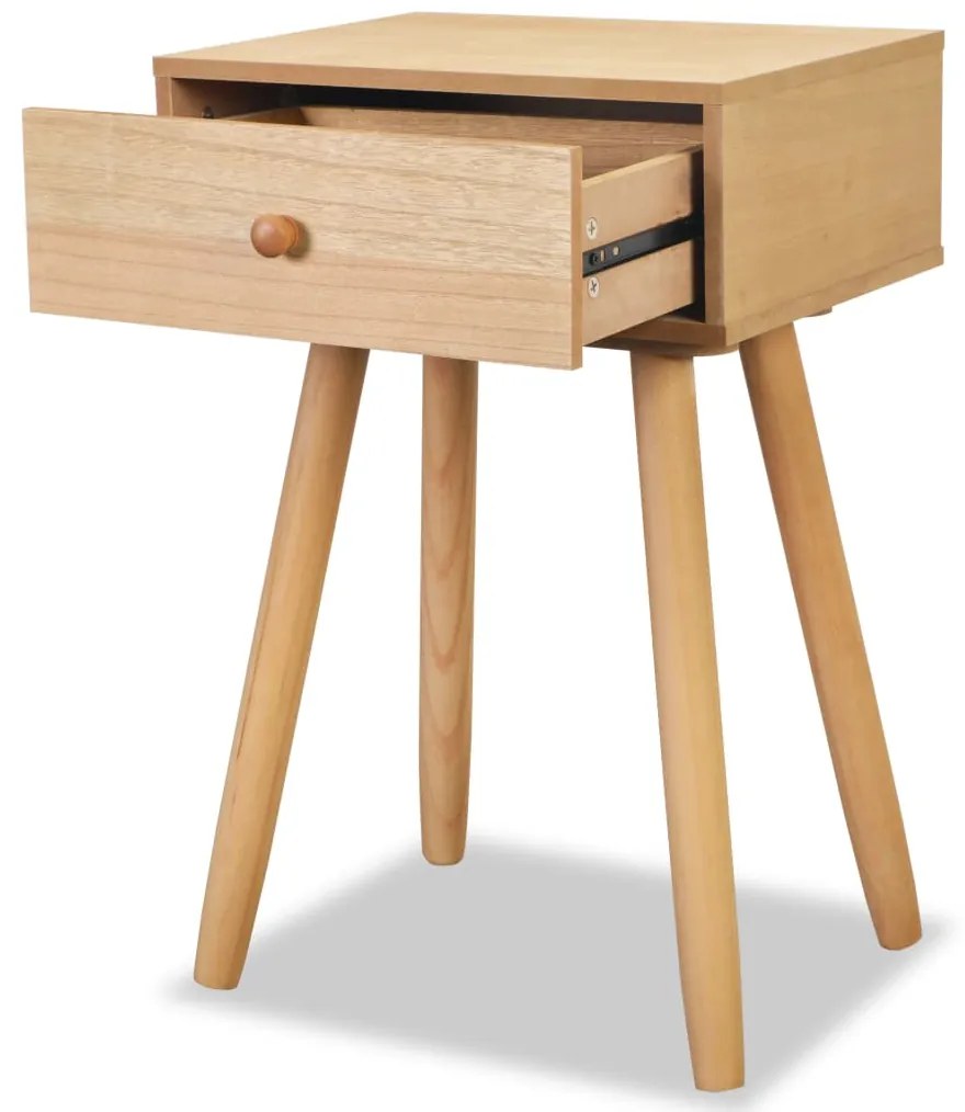 Mesas de cabeceira 2 pcs pinho maciço 40x30x61 cm castanho