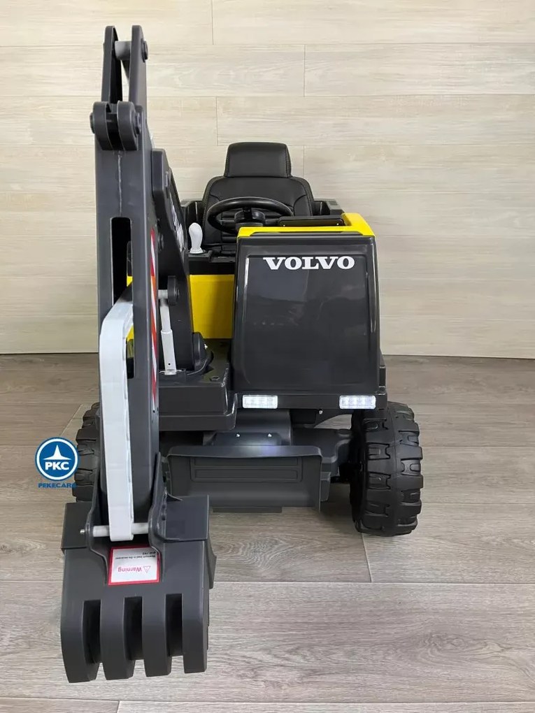 Escavadora elétrica para crianças Volvo 12V 2.4G Amarela