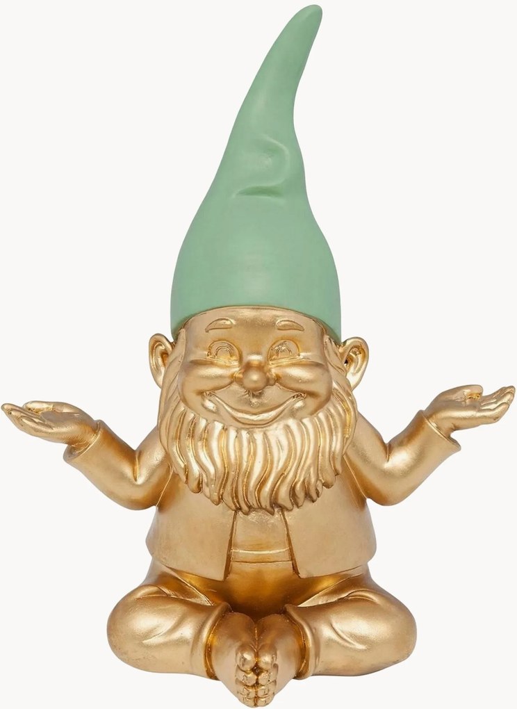 Objeto decorativo Gnome Meditation, Alt 19 cm
