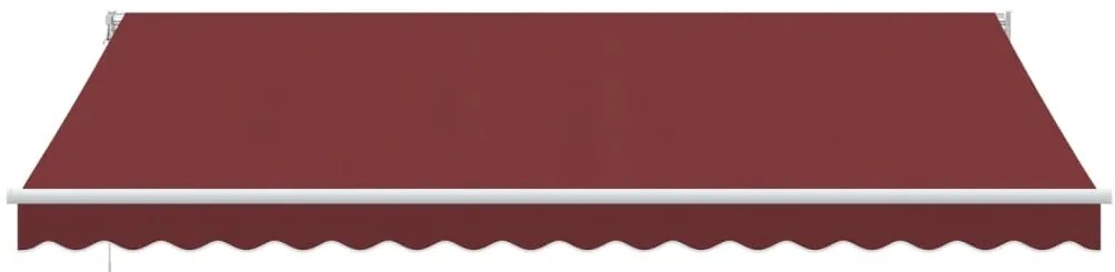 Toldo retrátil manual 450x300 cm bordô