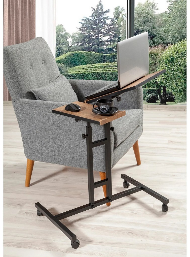 Secretária Ajustável para Portátil Glen – Atlantic Pine – Medidas: 67x