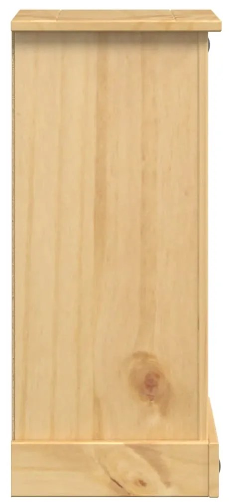 Mesa de cabeceira Corona 35x32,5x74 cm madeira de pinho maciça