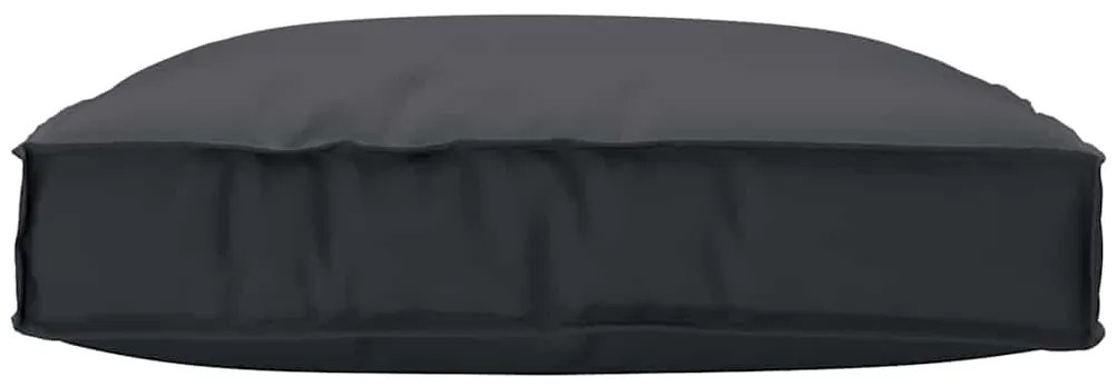 Almofada de Palete para Assento Preta 80x80x12 cm Tecido Oxford