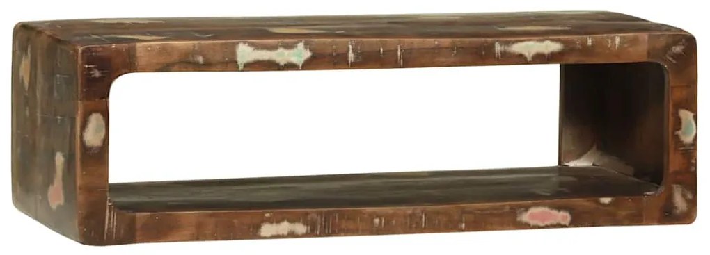 vidaXL Gabinete para TV 80 x 30 x 25 cm Madeira recuperada maciça