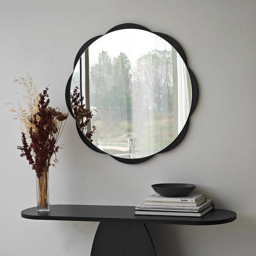 Espelho Fiore – Preto – 65 cm x 65 cm