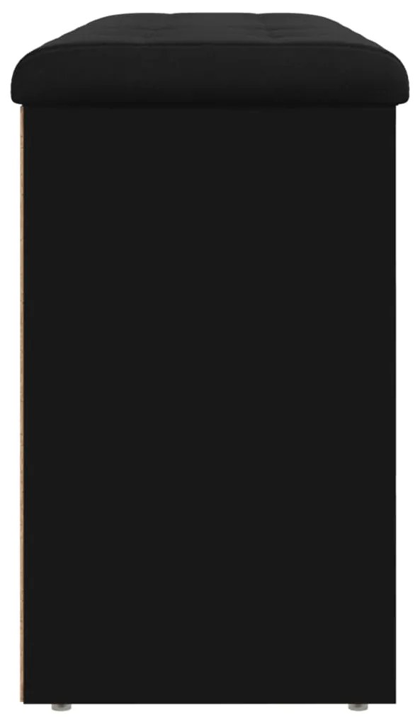 Banco sapateira 102x32x50 cm derivados de madeira preto