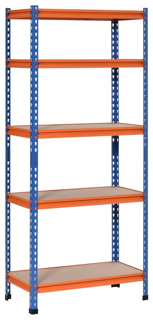 Estante com Prateleiras – Modelo Cefalù – 80x40x182 – Madeira – 6 Níve