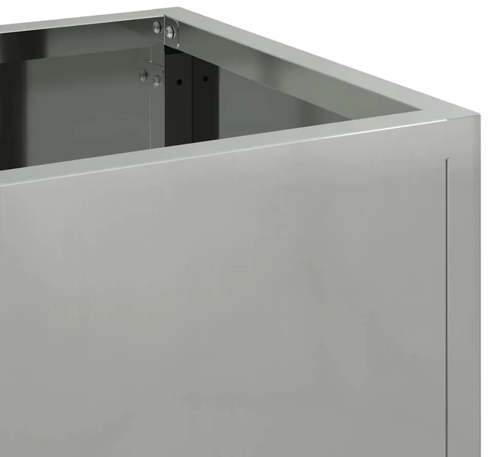 Jardineira Elevada vidaXL 60x26x45 cm Aço Galvanizado