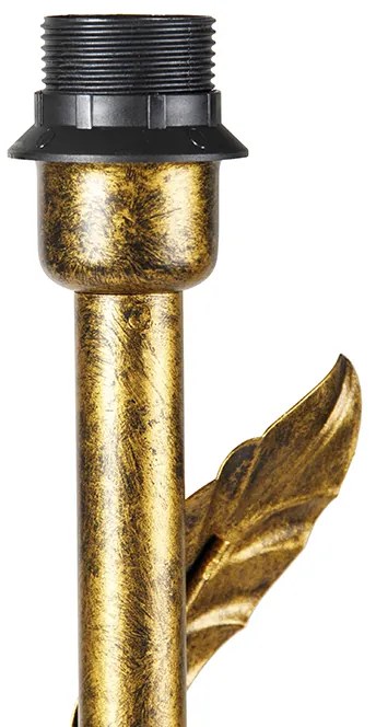 Candeeiro de pé vintage ouro antigo 29 cm sem abajur - Linden