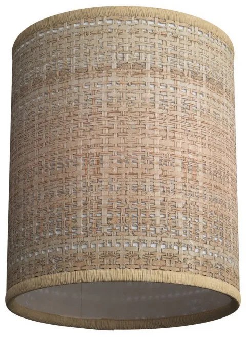 Abajur de tecido Cylinder com encaixe E27 - Natural Raffia
