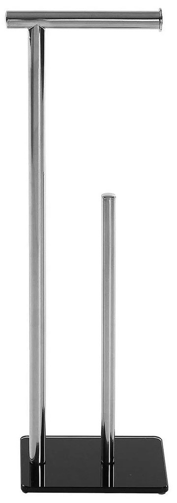 Toalheiro de Pé Versa Preto 53 cm Aço (13 x 53 cm)