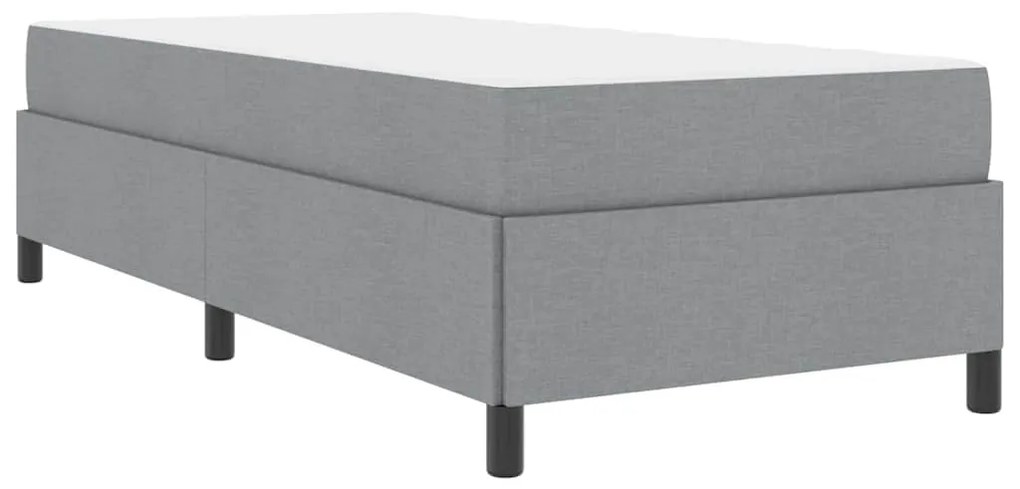 Cama Box Cinza claro, Preto 90 x 190 cm