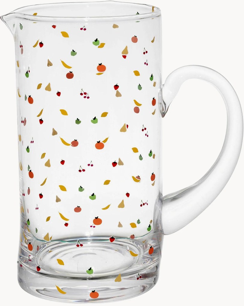 Jarro de vidro Fruit Ete, 1 l, conjunto de 2