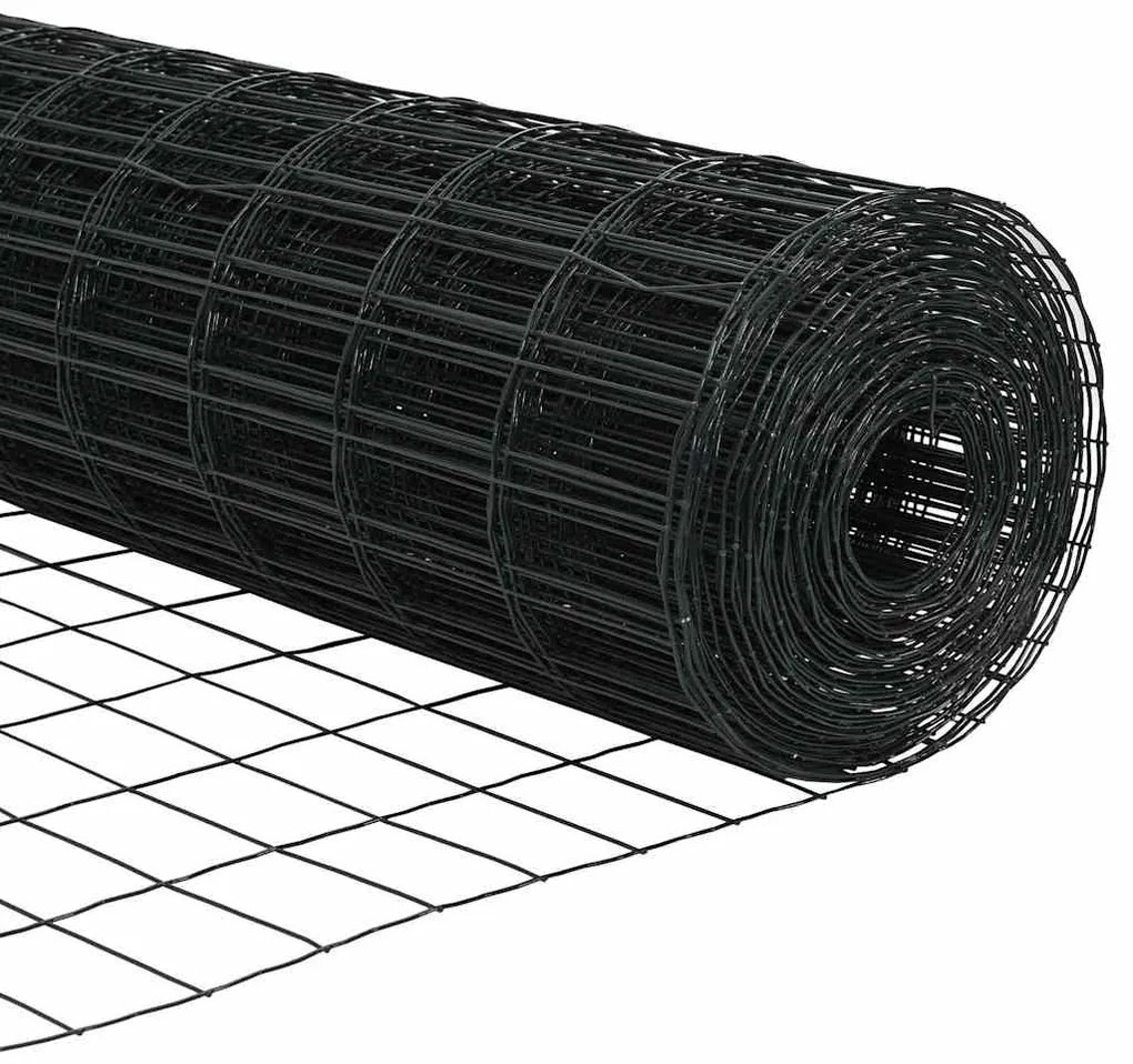 Cerca Euro com 7 postezinhos 0,4 x 10 m em aço galvanizado cinza