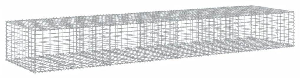 Cesto gabião com cobertura 400x100x50 cm ferro galvanizado