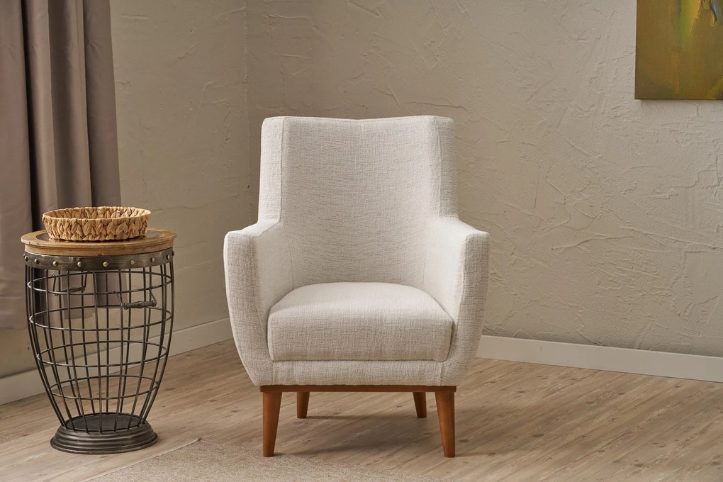 Cadeirão Gonca – Creme – 74x80x75 cm