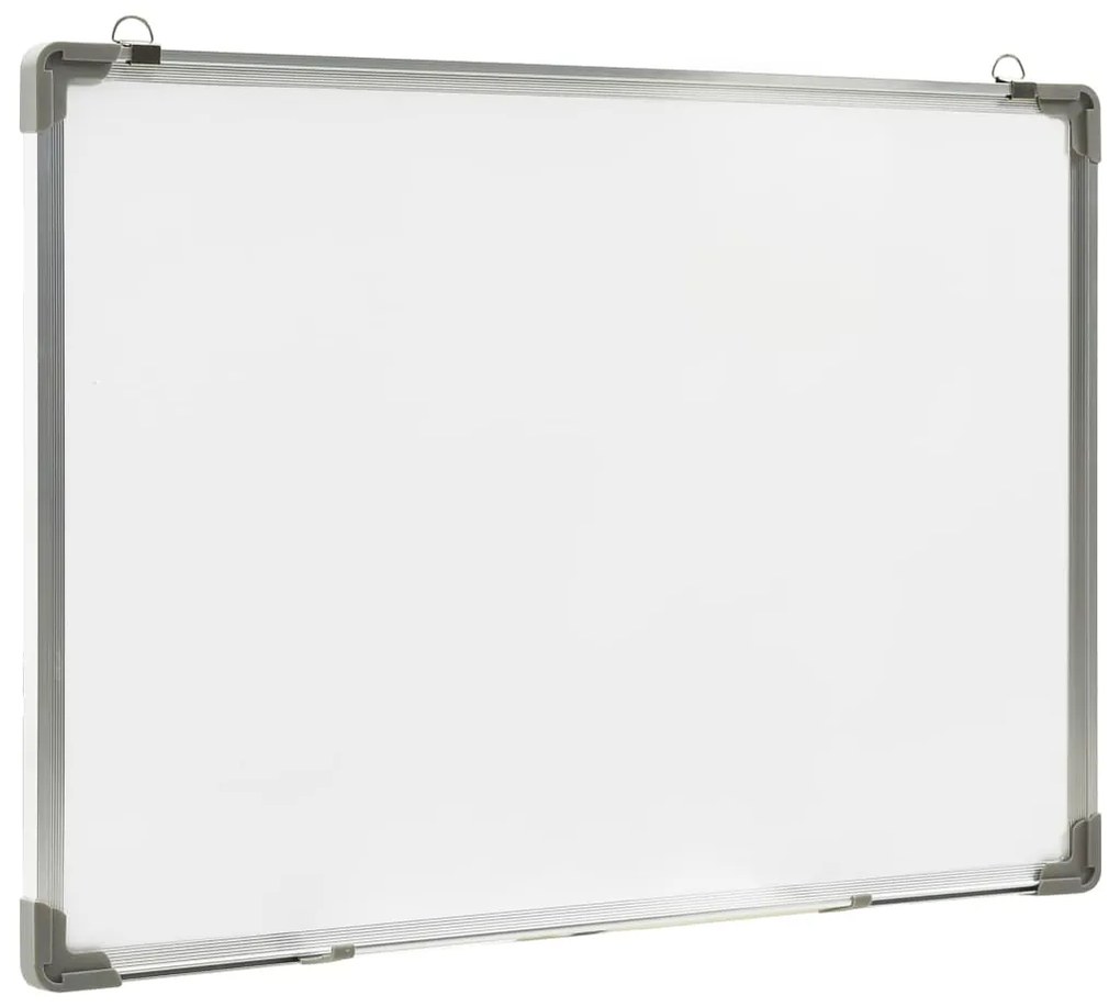 Quadro de escrita magnético 90x60 cm aço branco