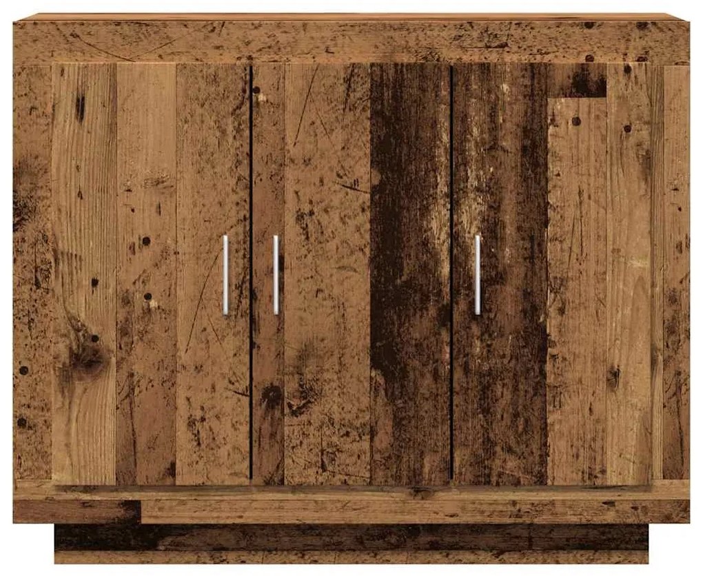 Aparador madeira velha 92x35x75 cm madeira trabalhada