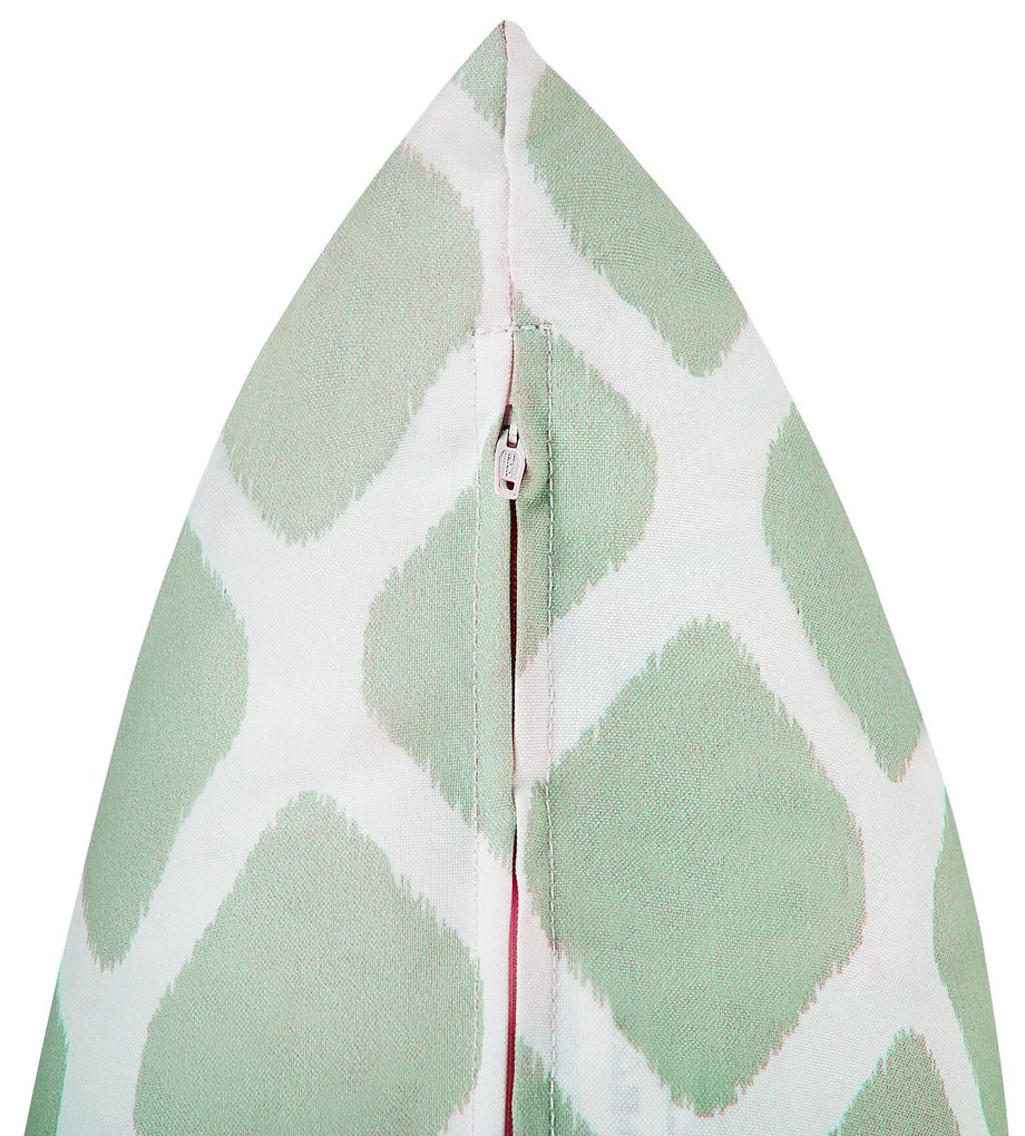 Almofada de jardim 40 x 70 cm verde menta e branco KALAMOS Beliani
