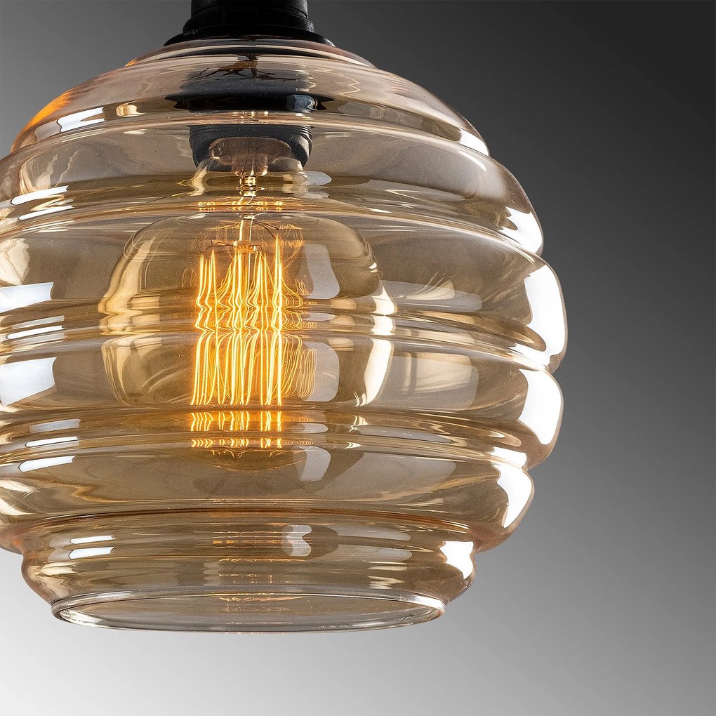 Chandelier Gold – Preto e Dourado – 44 x 44 cm