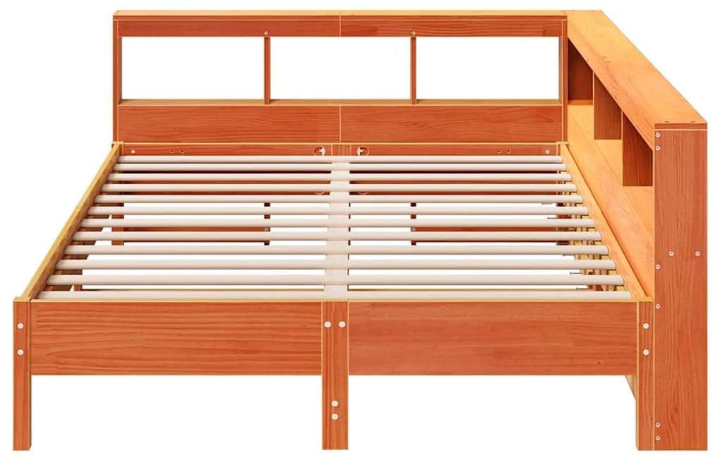 Cama com estante sem colchão 150x200 cm pinho maciço