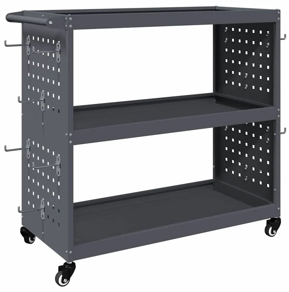 Carro de Ferramentas Antracite 75 x 35 x 73 cm Metal