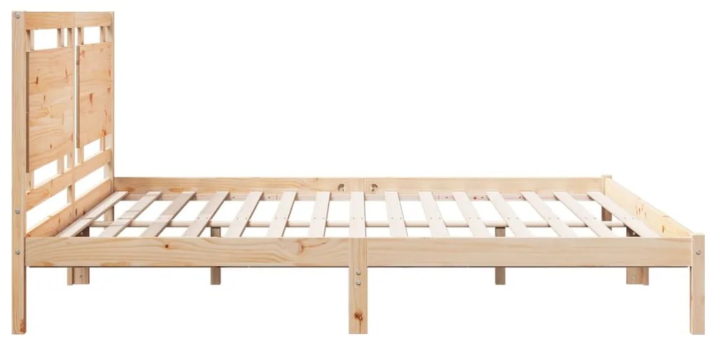 Cama extra longa sem colchão 200x220 cm madeira maciça